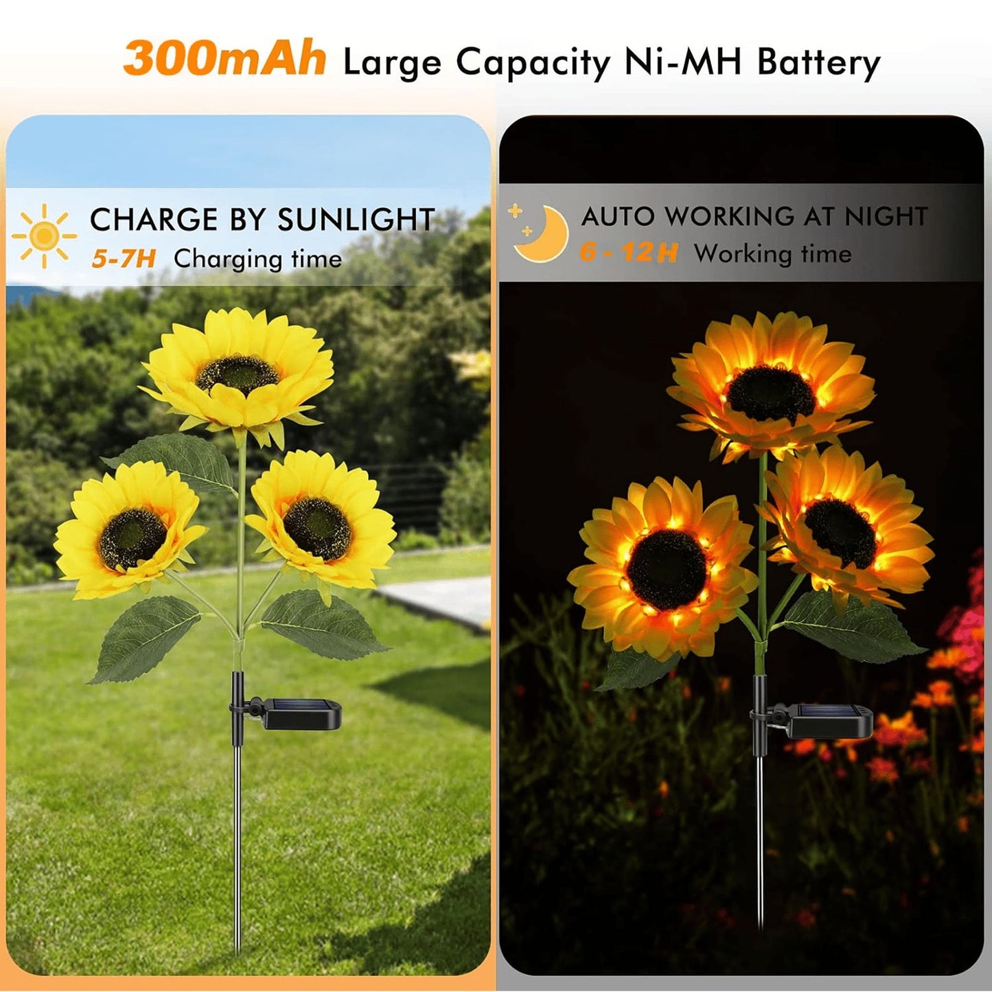 🔥2026 Summer Hot Sale 49% OFF - 🌻Sunflower Solar Powered Lights for Garden