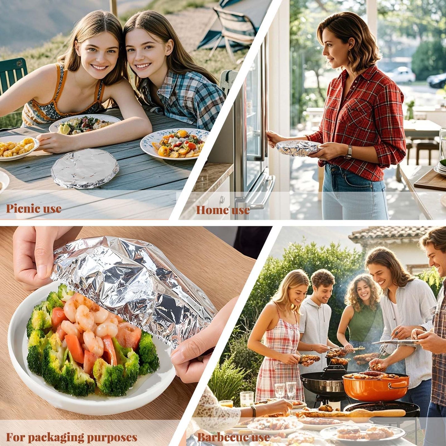 🔥Reusable Aluminum Foil Food Covers