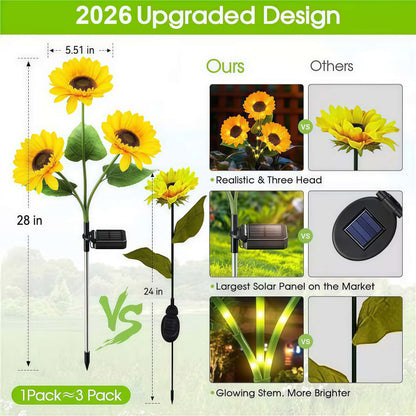 🔥2026 Summer Hot Sale 49% OFF - 🌻Sunflower Solar Powered Lights for Garden
