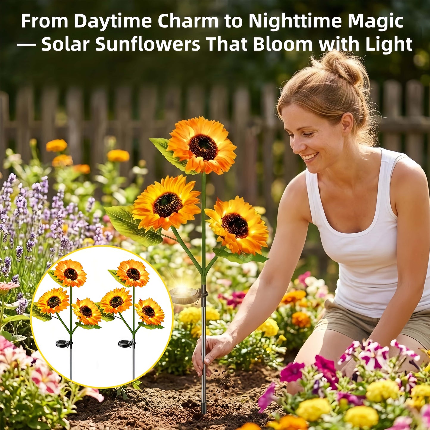 🔥2026 Summer Hot Sale 49% OFF - 🌻Sunflower Solar Powered Lights for Garden
