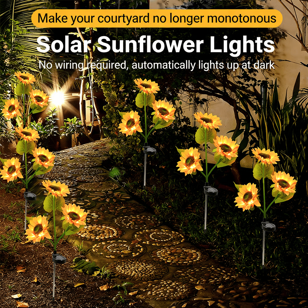 🔥2026 Summer Hot Sale 49% OFF - 🌻Sunflower Solar Powered Lights for Garden