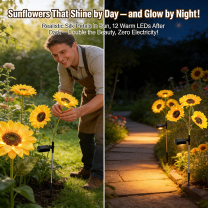 🔥2026 Summer Hot Sale 49% OFF - 🌻Sunflower Solar Powered Lights for Garden