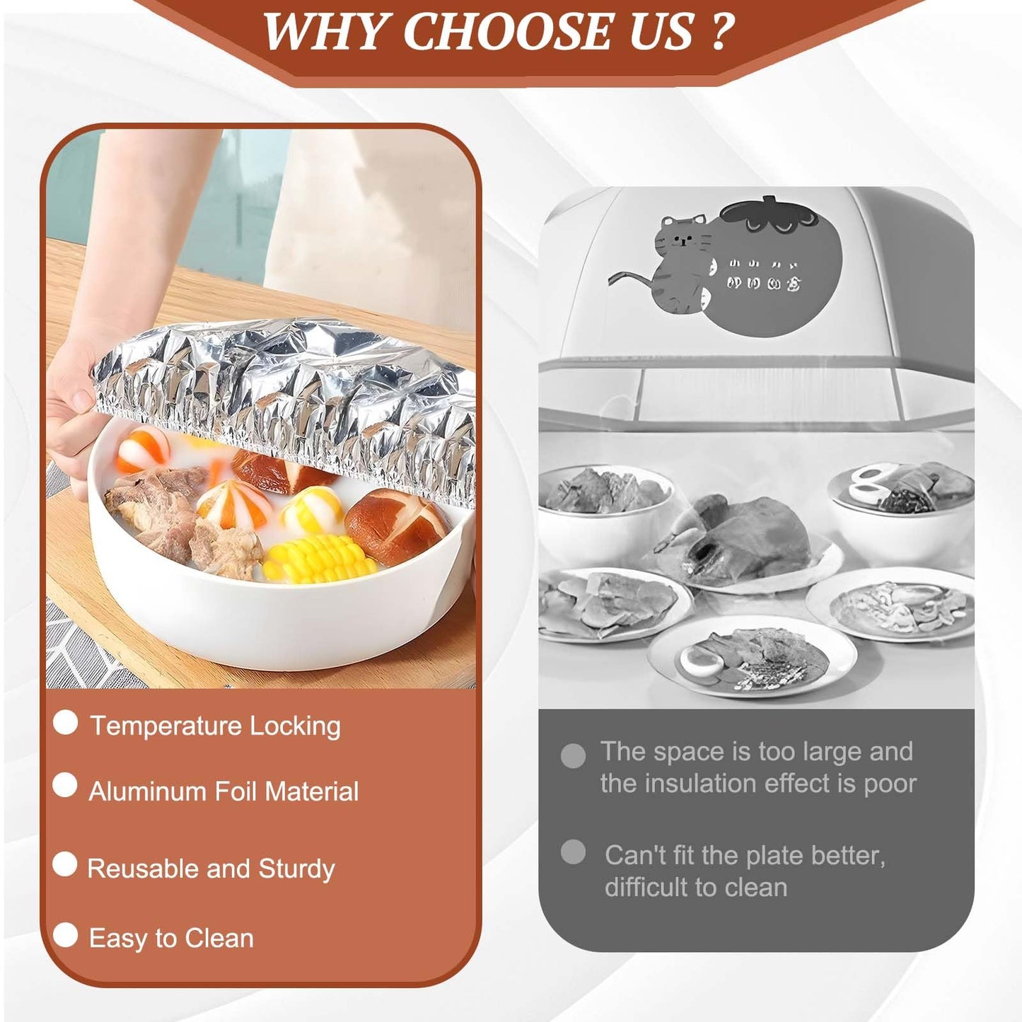 🔥Reusable Aluminum Foil Food Covers