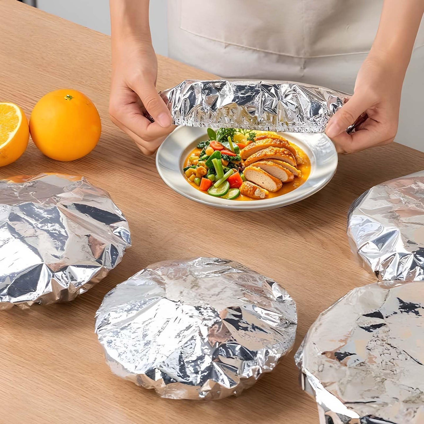 🔥Reusable Aluminum Foil Food Covers